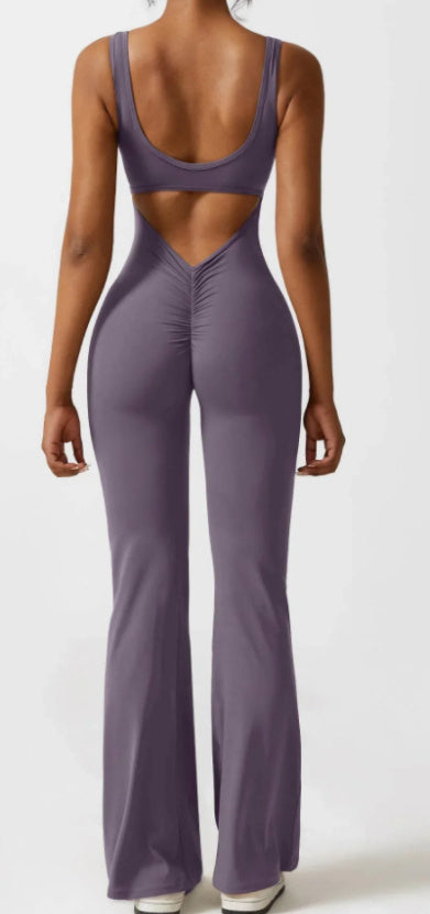 Angela – Nahtloser Yoga-Bodysuit mit Hohldesign
