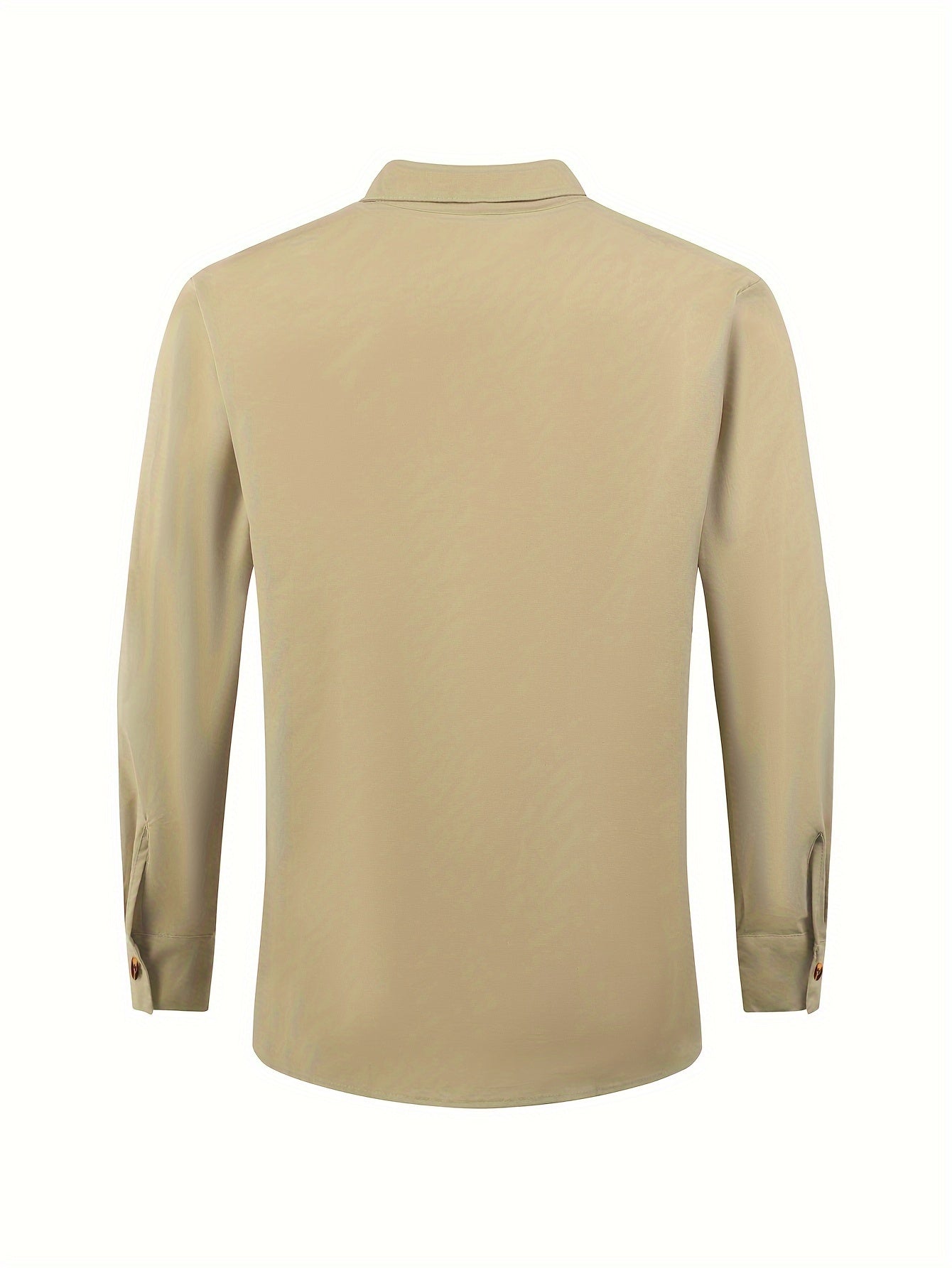 Herren Stehkragen Hemd Elegant Freizeit Langarm Modernes Design