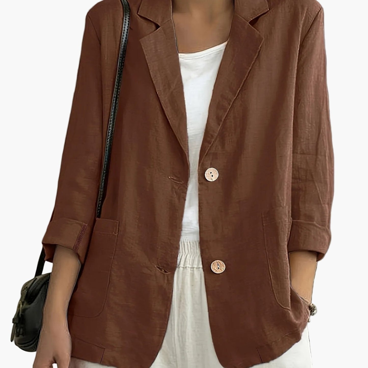 Damen Blazer Elegant Locker Business Freizeitjacke