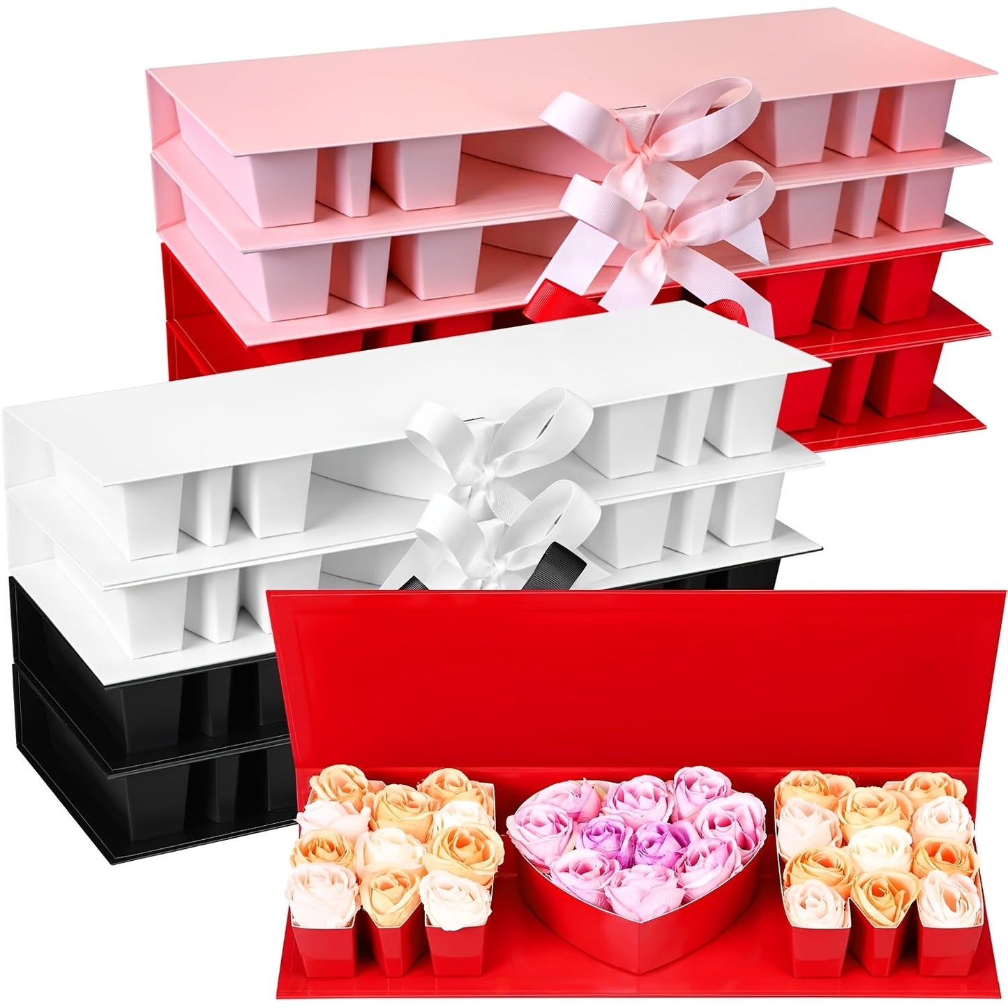Geschenkbox Muttertag Deko Herz & Buchstaben – Elegante Präsentationsbox für Frauen, Muttertagsgeschenk, Dekoration