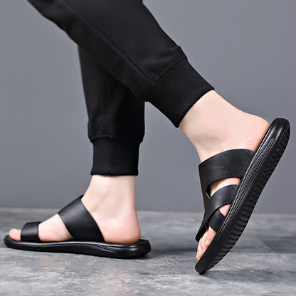 Herren Komfort-Sandalen für Alltag und Freizeit – Bequeme Slip-On Pantoletten mit sportlichem Design
