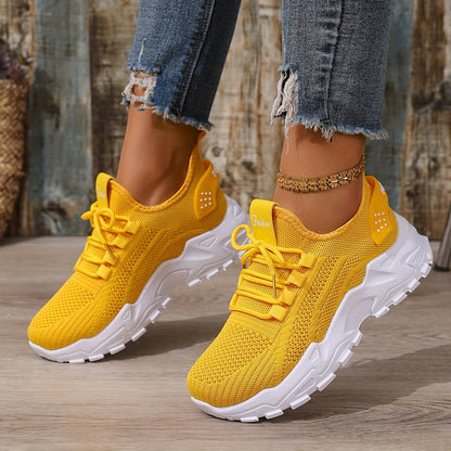 Damen Sneaker Atmungsaktiv Sportlich Freizeit Laufschuhe