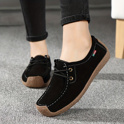 Damen Bequeme Freizeit-Loafer mit Schnürung – Stilvolle Alltagsschuhe für Damen