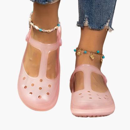 Damen Komfort-Mary Jane Clogs für Alltag und Freizeit – Stilvolle Plateau-Slipper