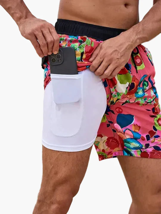 Herren Badeshorts mit Innenkompression – Moderne Badehose für Strand und Sport