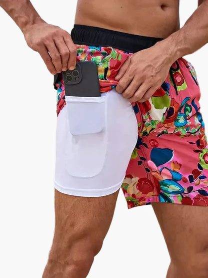 Herren Badeshorts mit Innenkompression – Moderne Badehose für Strand und Sport