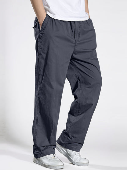Herren Freizeithose mit Kordelzug – Bequeme Weite Hose für Alltag & Sport