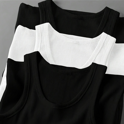 Herren Sport Tanktop mit Rippstruktur – Modernes Fitnesstop für Training und Freizeit