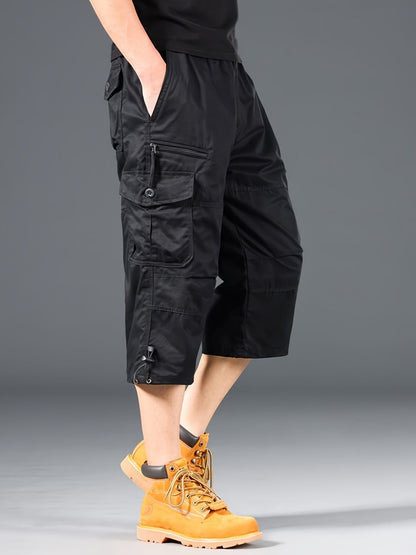 Herren Cargo Outdoor Shorts mit vielen Taschen und langem Schnitt – Ideal für Abenteuer & Freizeit
