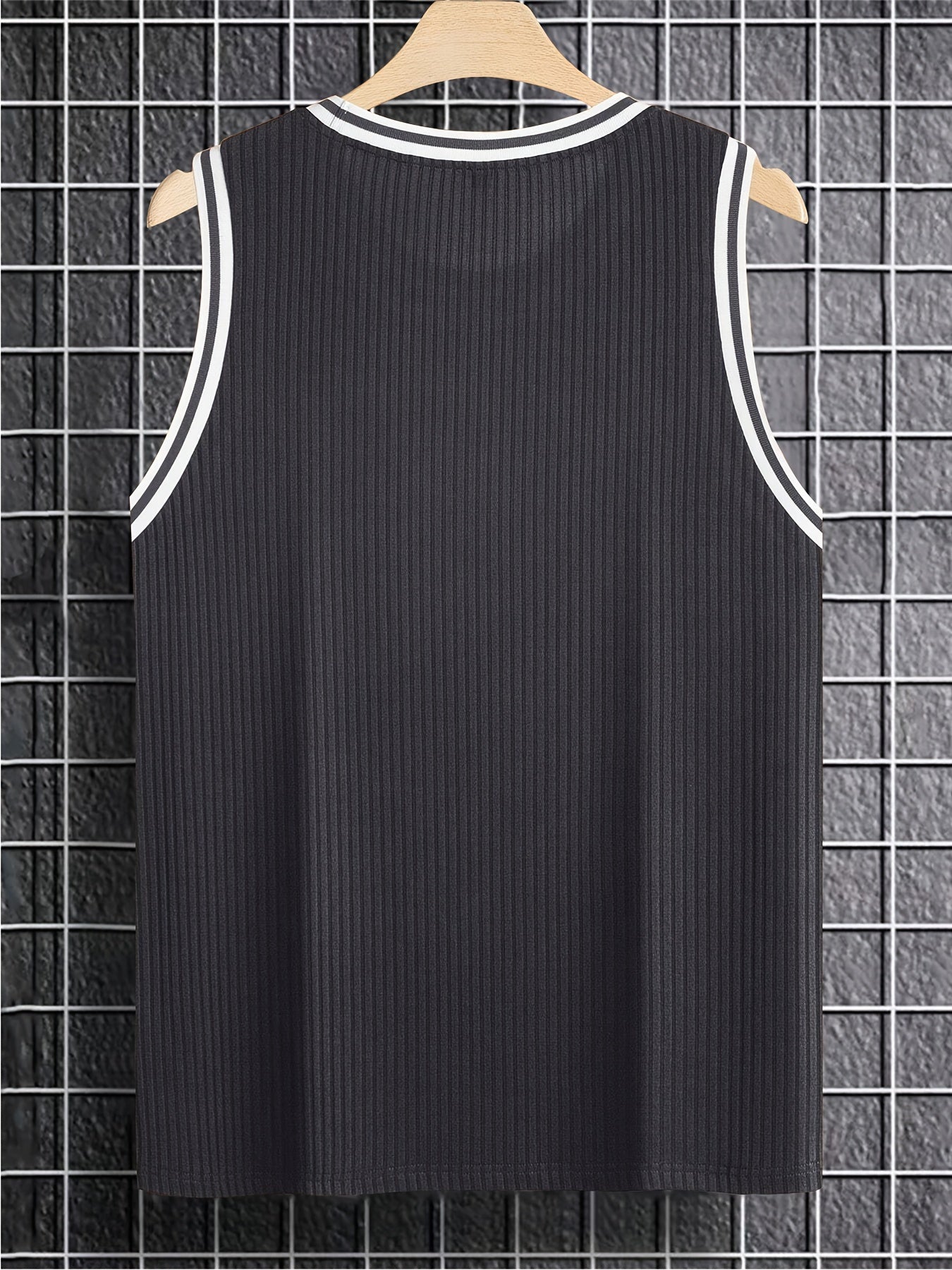 Herren Tanktop Sportlich mit Kontrastdetails – Lässiges Freizeit- und Fitnessshirt
