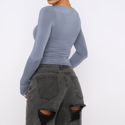 Joanne – Schlanker Damenpullover mit langen Ärmeln