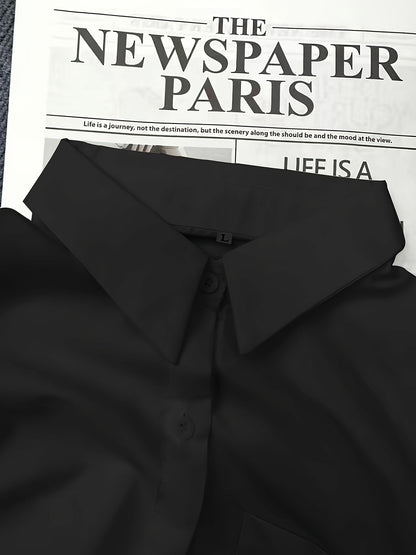 Damen Oversize Hemdblusenkleid im Casual-Look – Lässiges Shirtkleid für Alltag und Freizeit