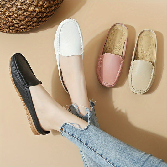 Damen Mokassins Bequeme Slipper für Alltag und Freizeit