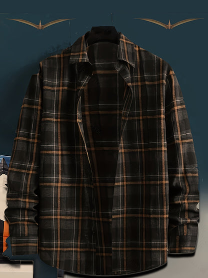 Herren Kariertes Freizeithemd – Klassischer Look für Büro und Alltag
