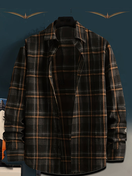 Herren Kariertes Freizeithemd – Klassischer Look für Büro und Alltag