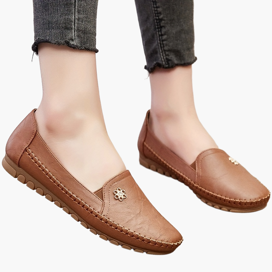 Damen Bequeme Slipper Mokassins – Elegante Freizeit Loafer für Alltag & Büro