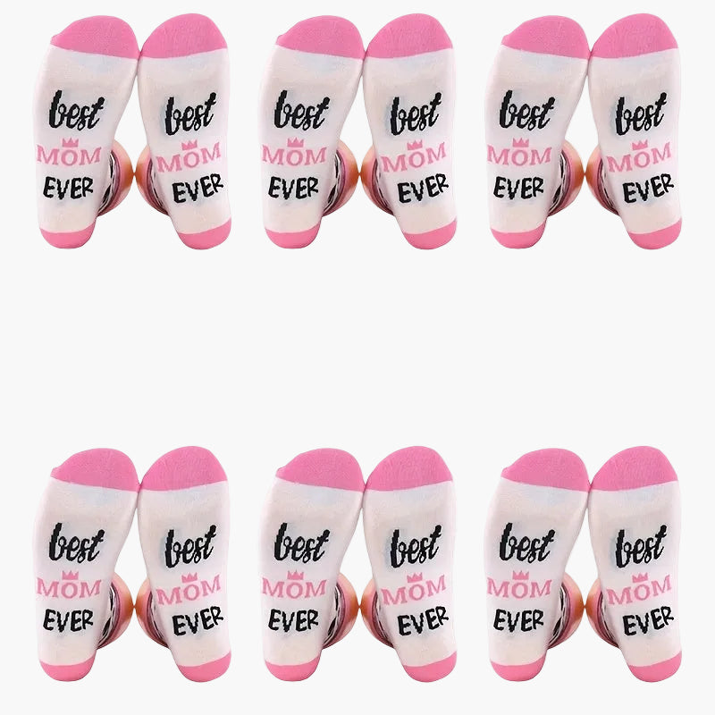Damen Socken Best Mom Ever – Lustige Muttertagsgeschenk-Socken, Geschenkidee für Mütter