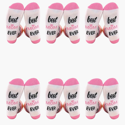 Damen Socken Best Mom Ever – Lustige Muttertagsgeschenk-Socken, Geschenkidee für Mütter