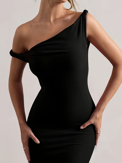 Damen Elegantes Abendkleid mit schulterfreiem Schnitt – Perfekt für festliche Anlässe und besondere Events