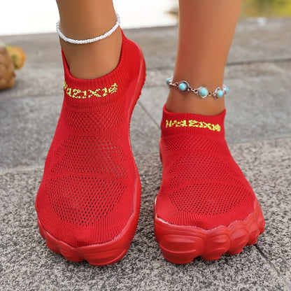 Damen Slip-On Sneaker mit sportlichem Design für Alltag und Training