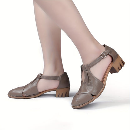Damen Komfort-Sandalen mit Keilabsatz und Vintage-Touch – Elegante Sommerschuhe für Alltag & Freizeit