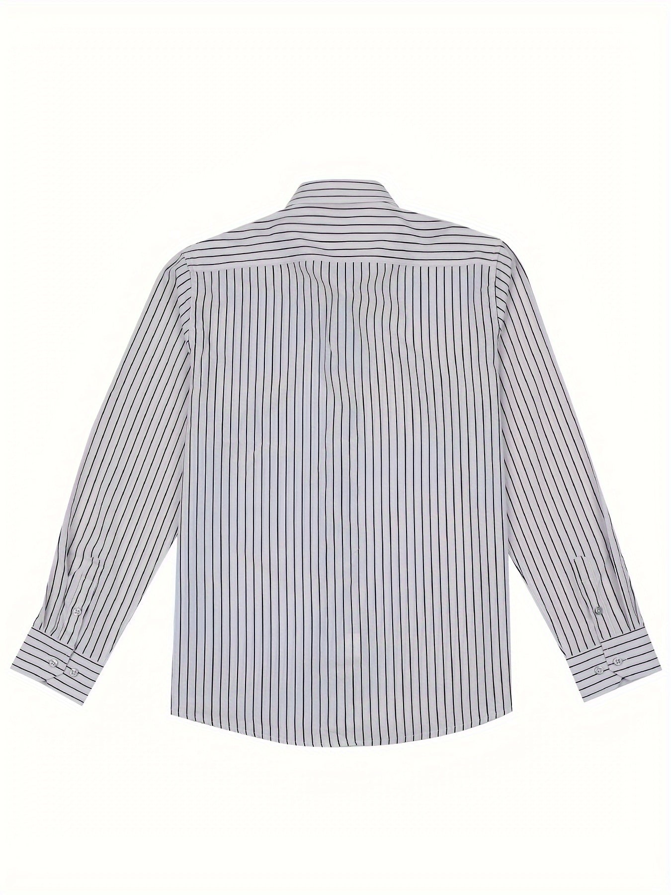Herren Business-Freizeit Hemd mit modischen Streifen – Slim Fit, Langarm, Ideal für Büro und Alltag
