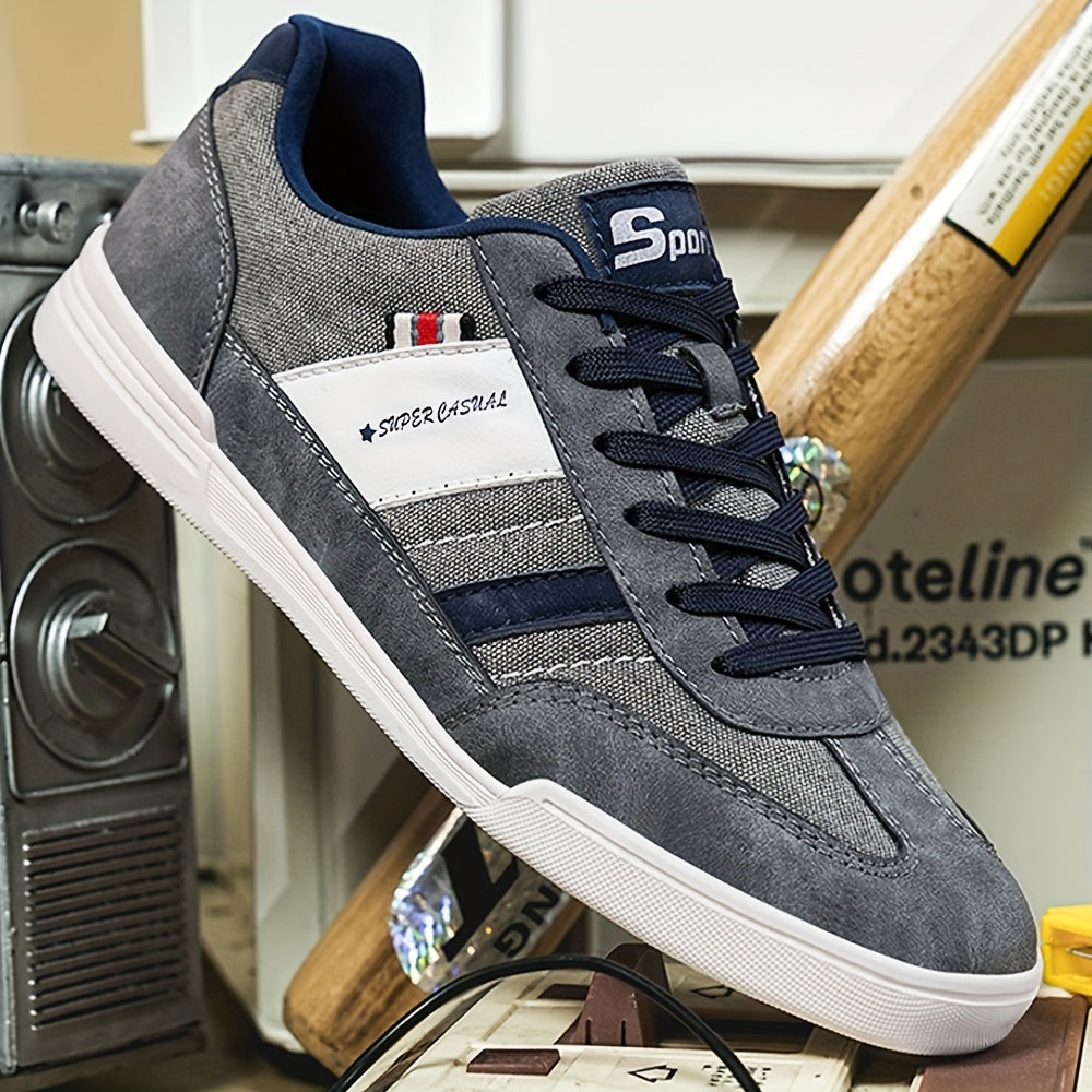Herren Sneaker Freizeit Vintage Low-Top Sportlicher Straßenschuh
