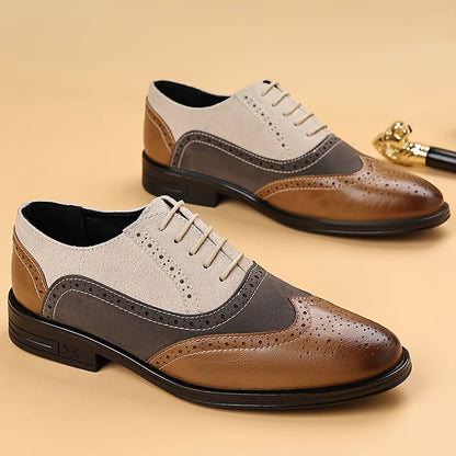 Herren Business Brogue Oxford Schuhe – Eleganter Vintage-Stil für Alltag & Büro