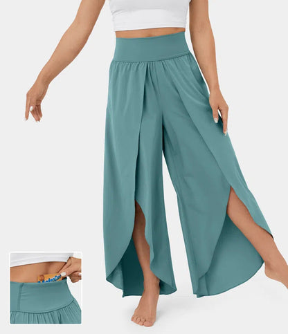 Zoe – Weite Damenhose mit hohem Bund