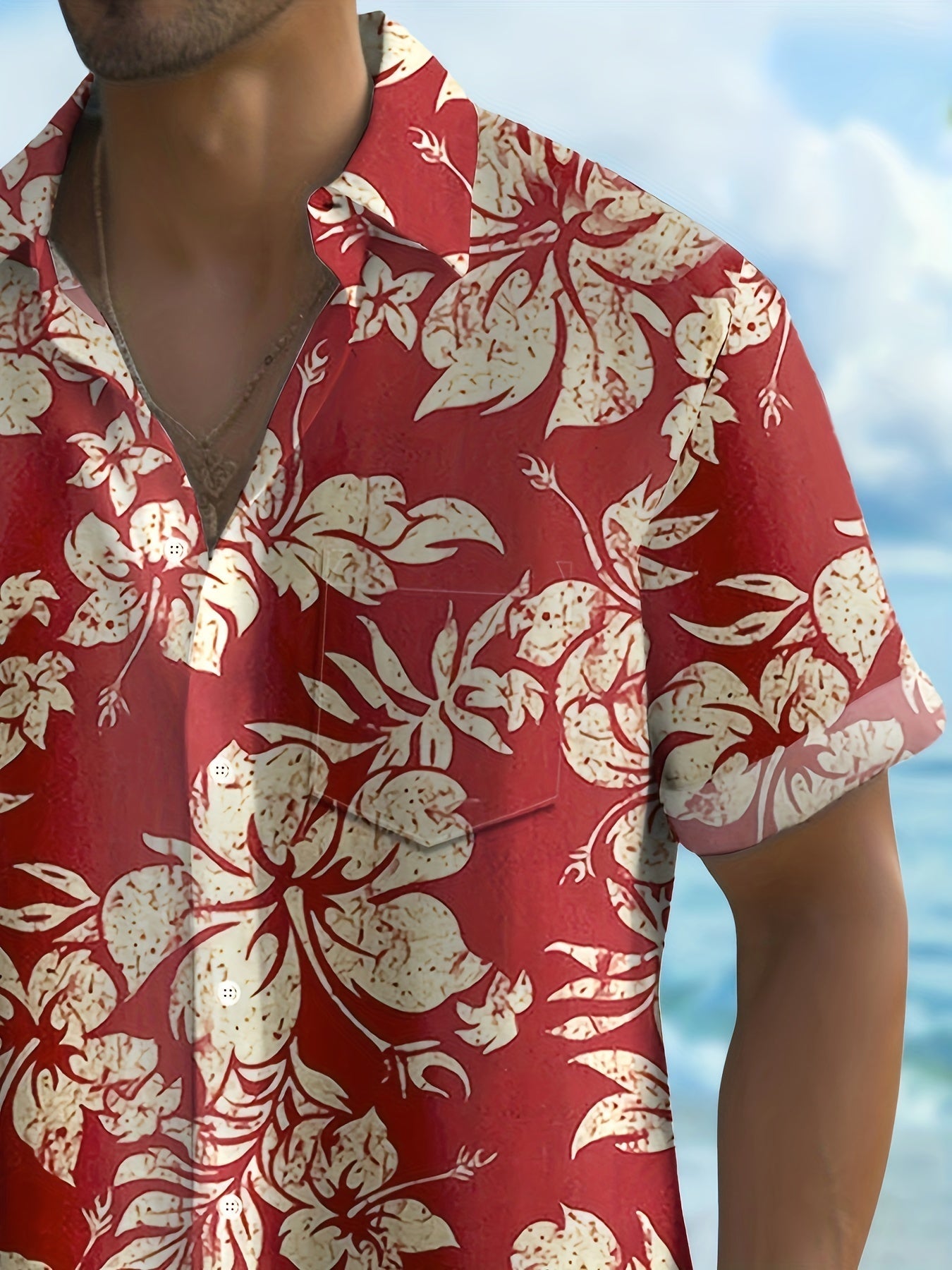 Herren Hawaiihemd Vintage Kurzarm – Ideal für Sommer, Urlaub & Freizeit