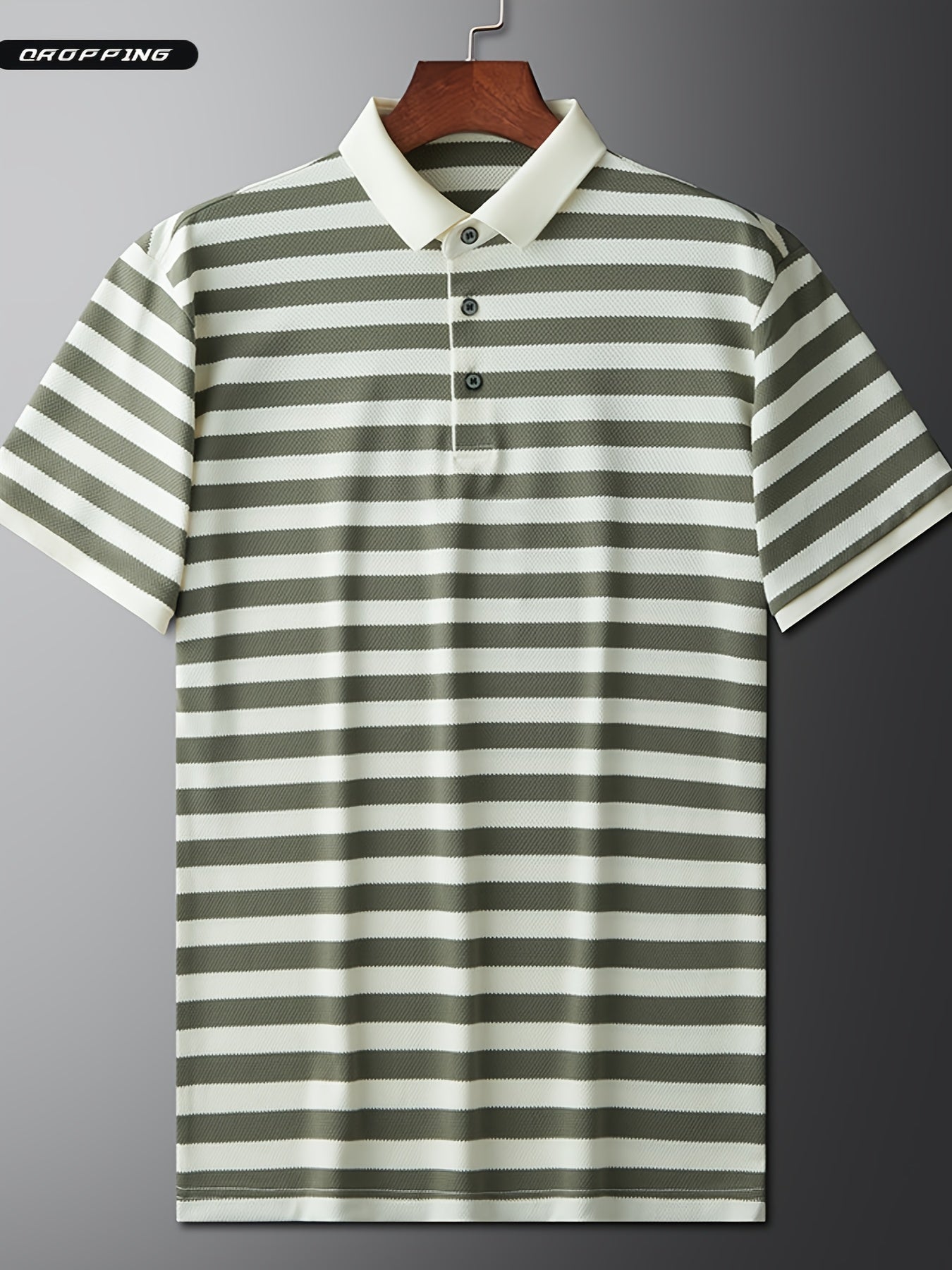 Herren Poloshirt mit klassischem Streifenmuster – Kurzarm, maritimer Look, eleganter Freizeitstil