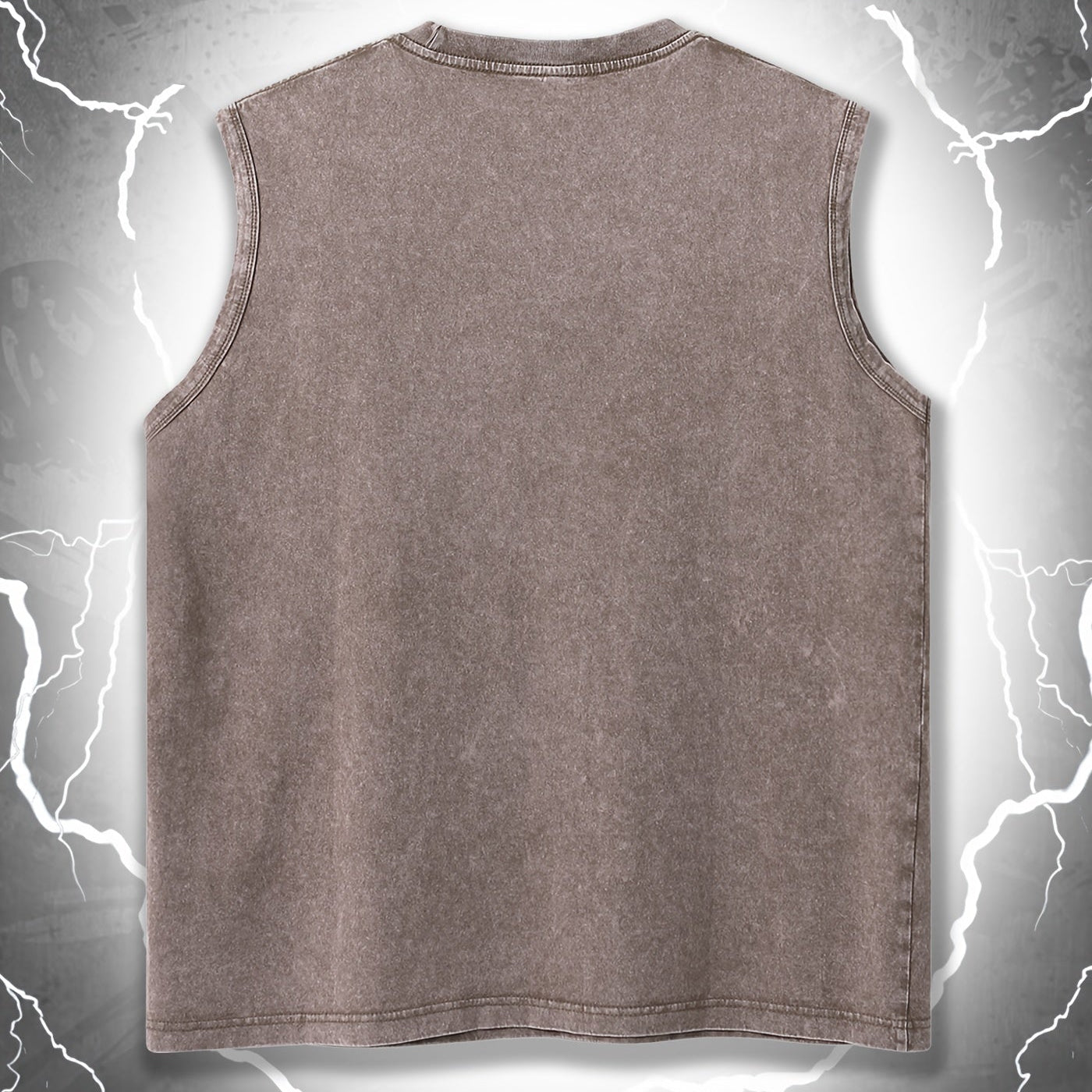 Herren Streetwear Muskelshirt mit Vintage-Print und Urbanem Stil – Ärmelloses Tank Top für Freizeit & Fitness
