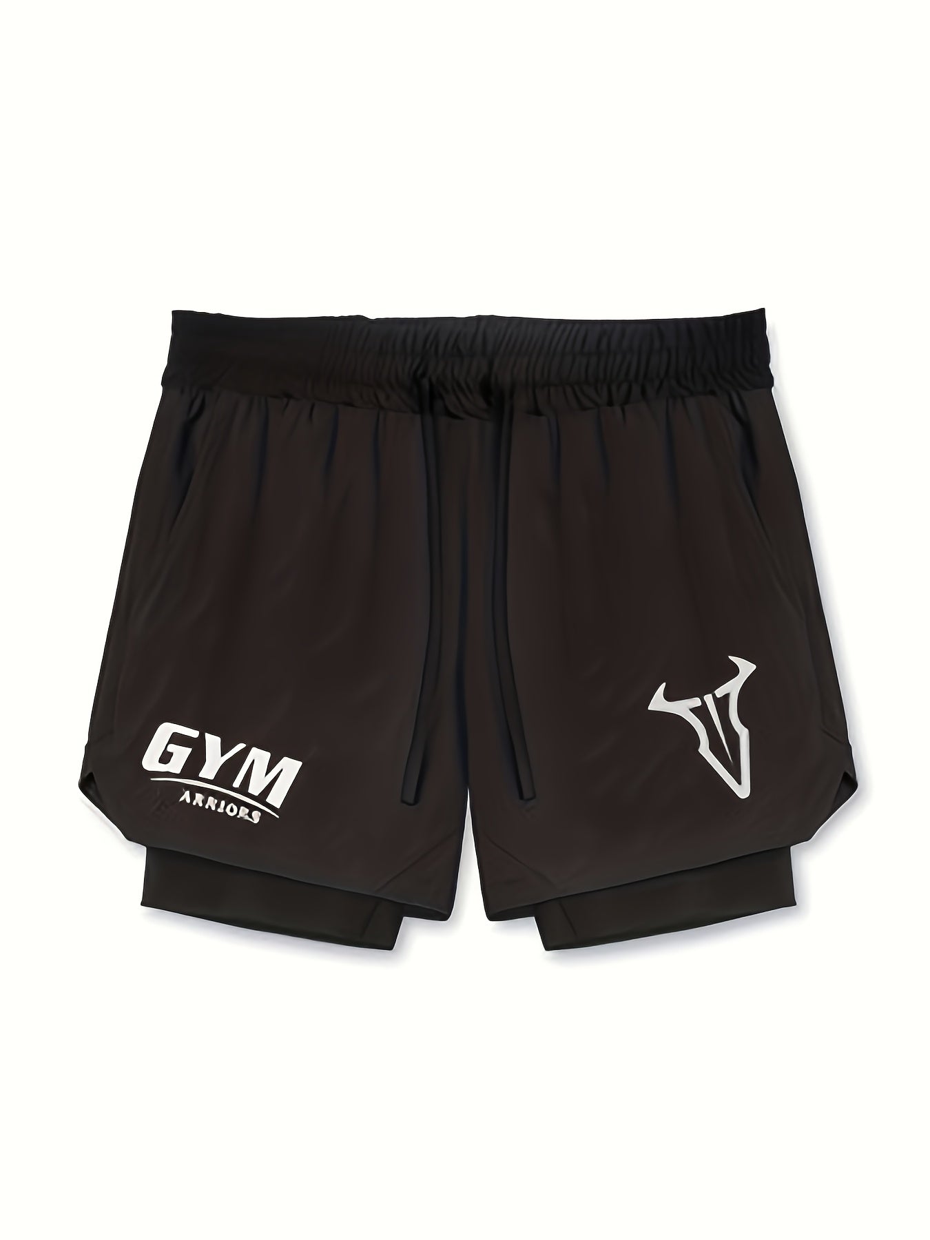 Herren Trainingsshorts mit 2-in-1-Design für Fitness und Sport