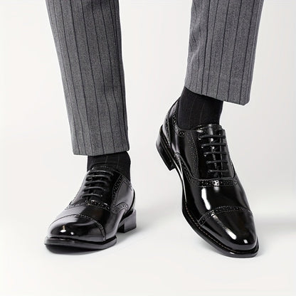 Herren Business Oxfordschuhe – Elegante klassische Schnürschuhe für Büro und festliche Anlässe