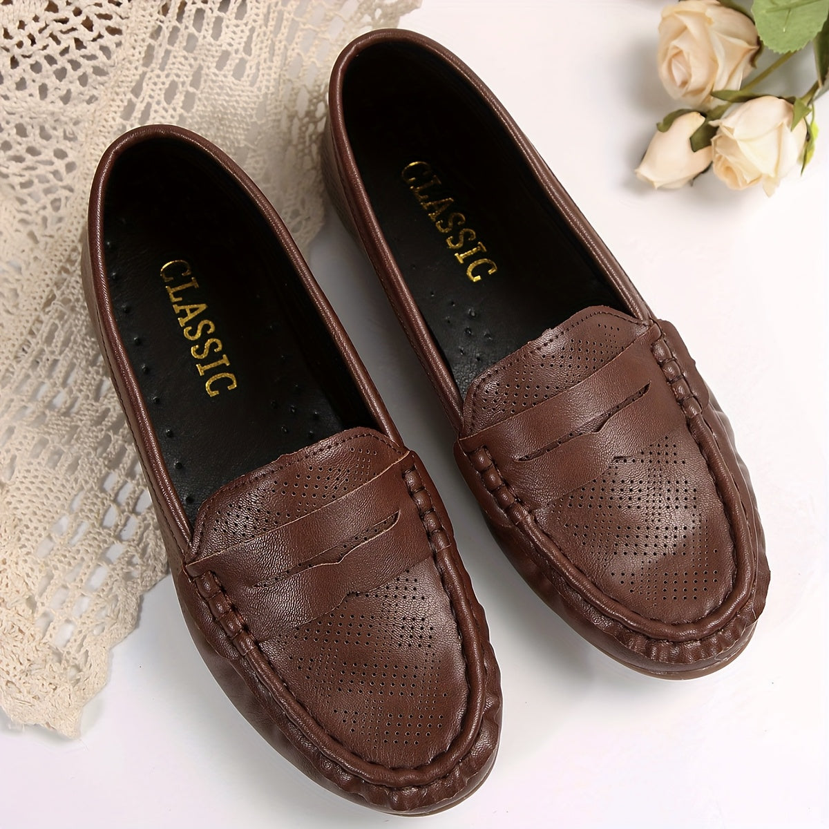 Damen Klassische Loafer – Flexibel und Bequem für Alltag und Freizeit
