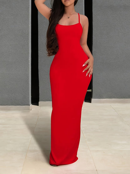 Damen Abendkleid mit Rücken Schnürung – Elegantes Maxi Kleid für besondere Anlässe