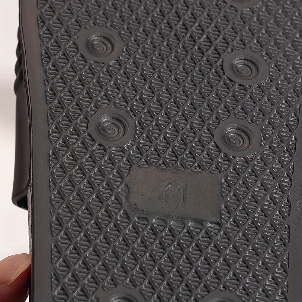 Herren Badeslipper mit Logo-Prägung – Bequeme Slides für Freizeit, Strand und Pool