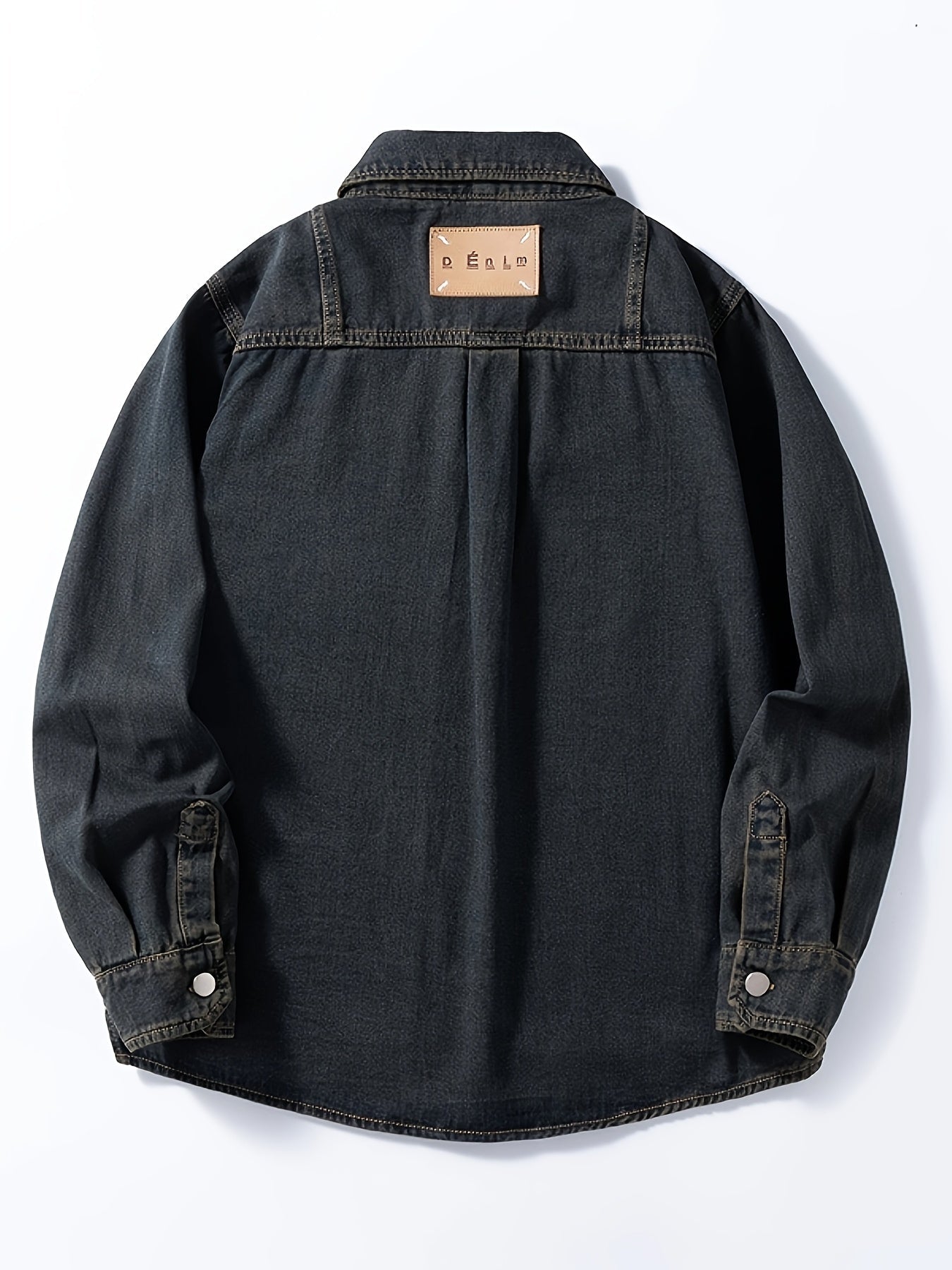 Herren Denim Overshirt im Casual-Look für Alltag und Freizeit