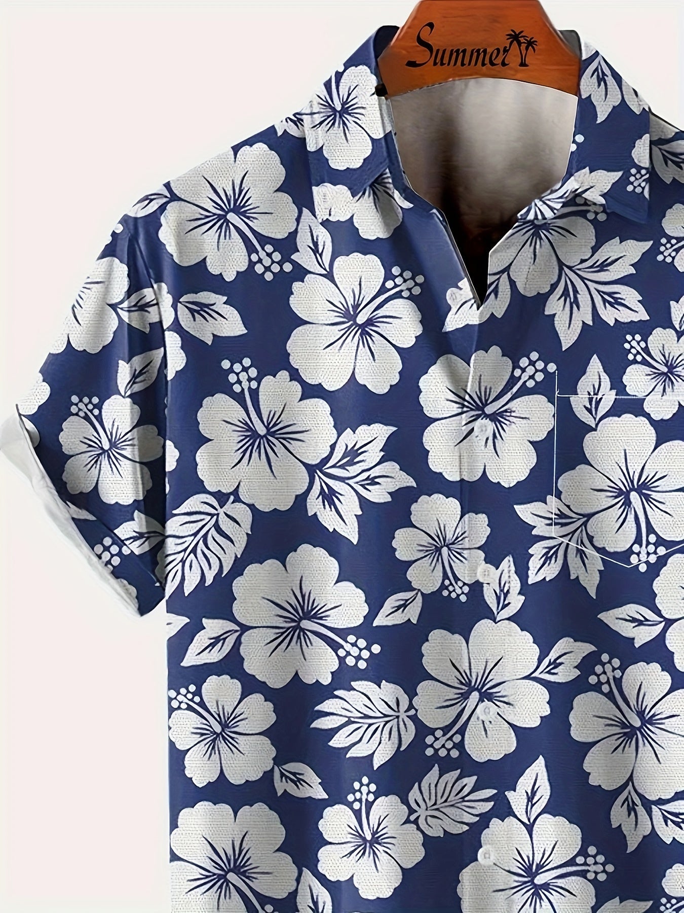 Herren Hawaii-Hemd mit Blumenmuster – Perfekt für Urlaub und Sommer