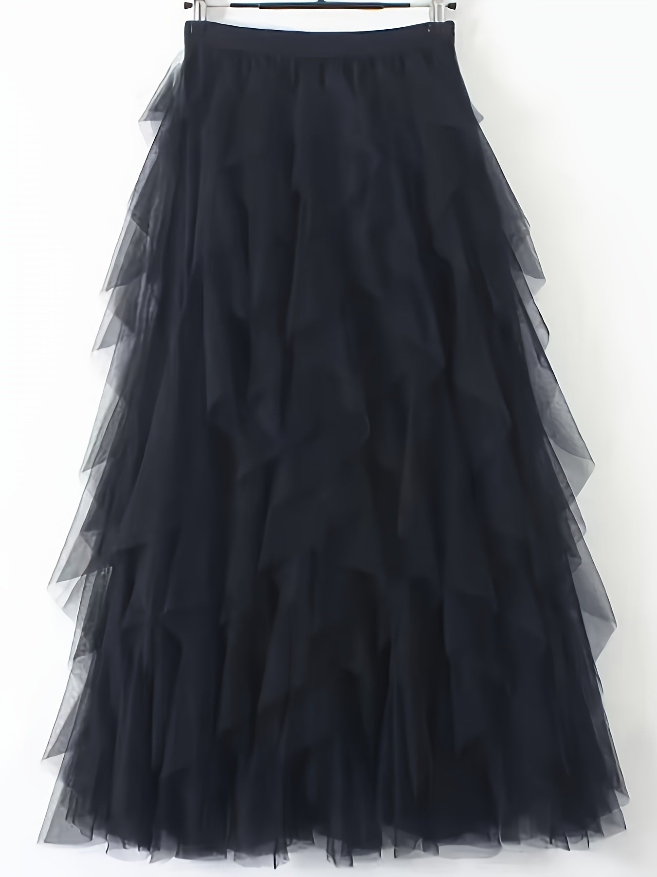 Damen Maxirock mit Rüschen für festliche Anlässe und elegante Outfits