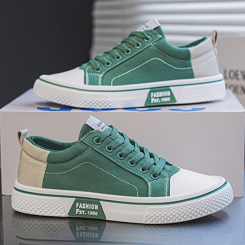 Herren Low-Top Sneaker im Retro-Skateboard Stil – Modische Freizeitschuhe für Alltag und Streetwear
