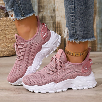 Damen Sneaker Atmungsaktiv Sportlich Freizeit Laufschuhe