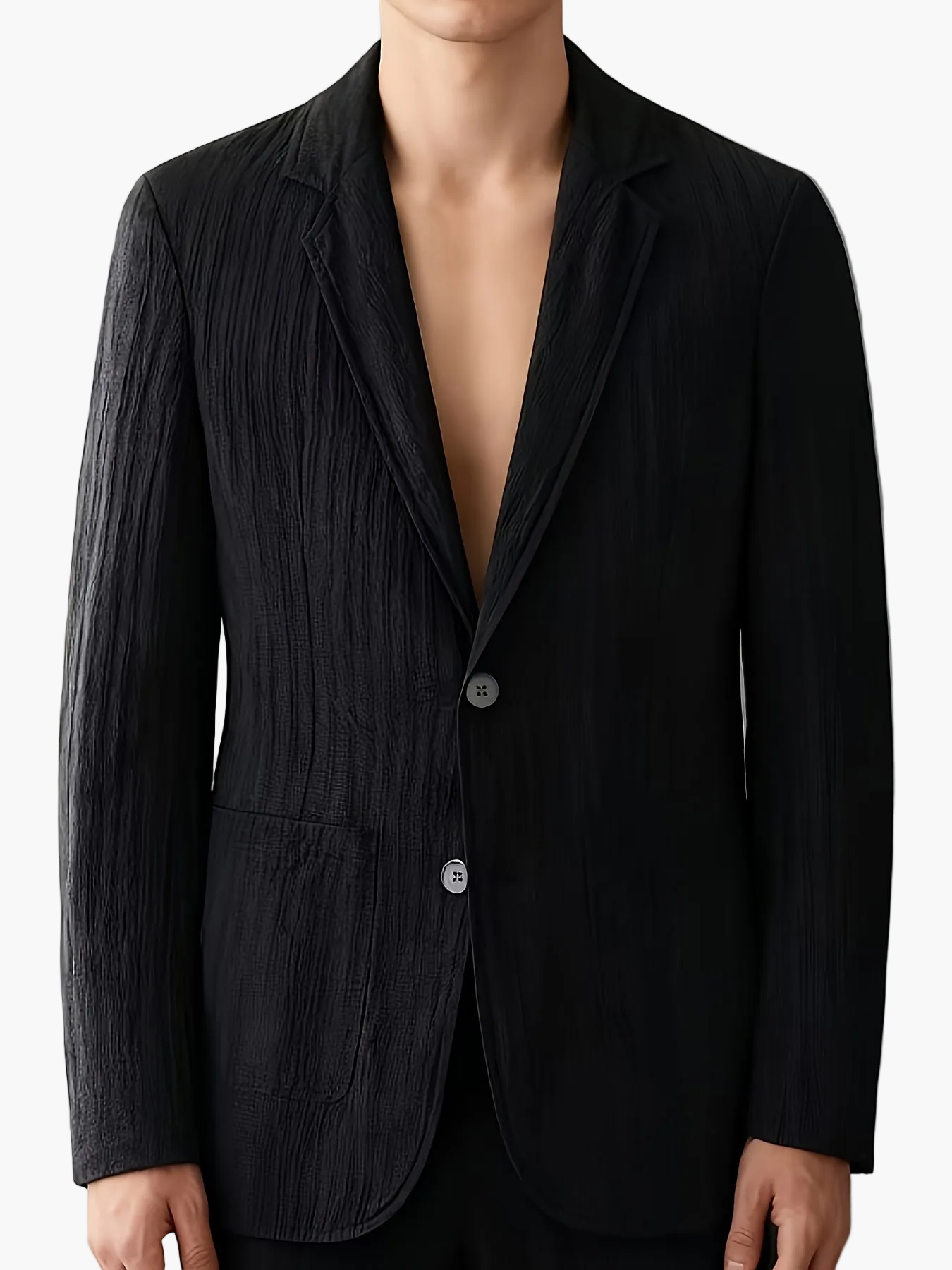 Herren Anzug mit modernem Streifen-Design – Eleganter Freizeitanzug für Frühling und Sommer