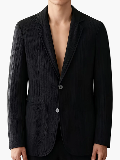 Herren Anzug mit modernem Streifen-Design – Eleganter Freizeitanzug für Frühling und Sommer