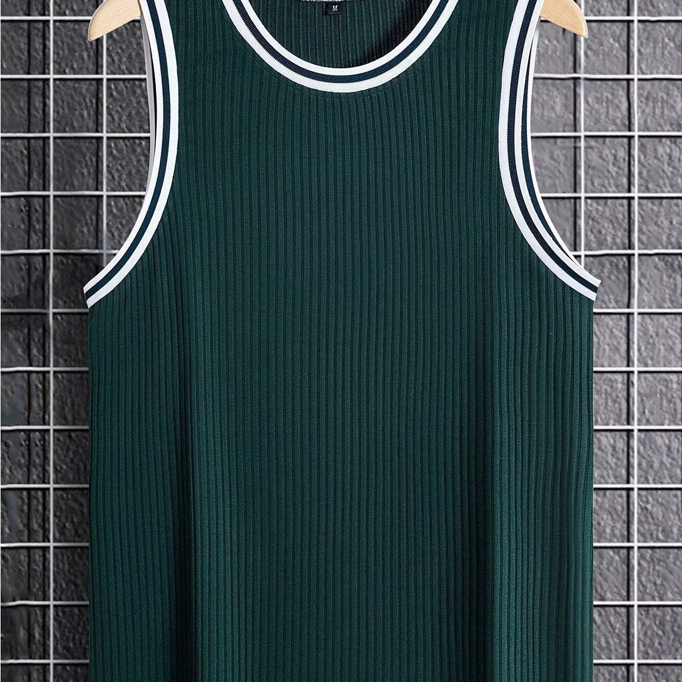 Herren Tanktop Sportlich mit Kontrastdetails – Lässiges Freizeit- und Fitnessshirt