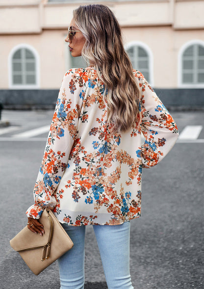 Melissa – Elegante Damenbluse mit Blumenmuster