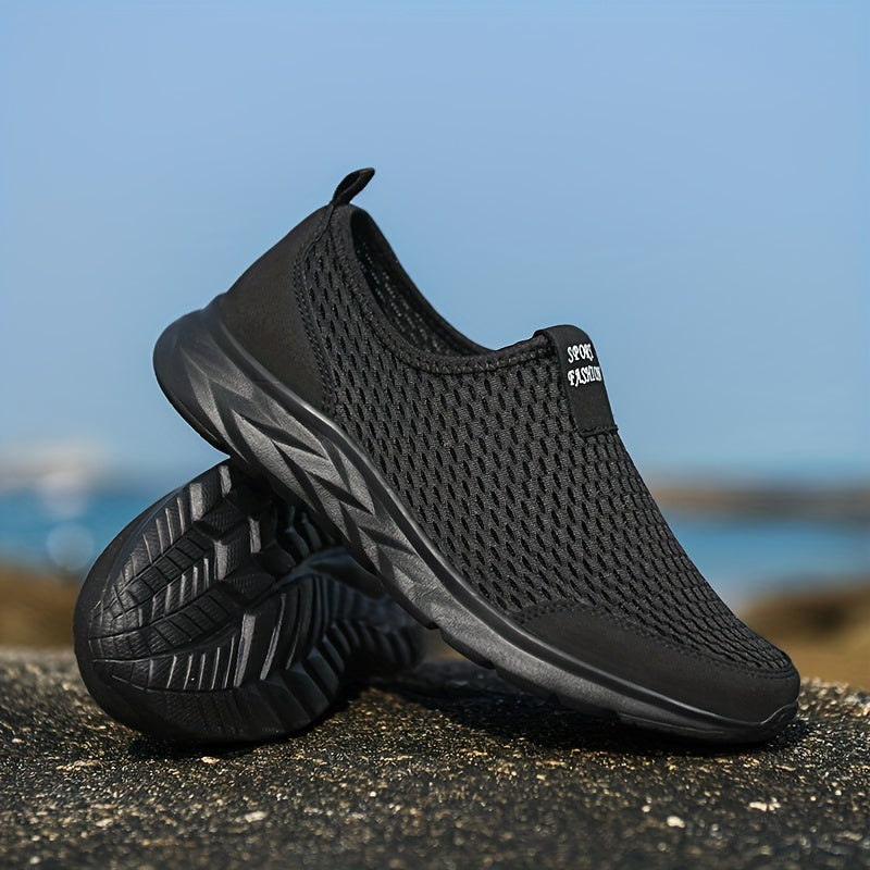 Herren Mesh-Slip-On Sportschuhe für Freizeit und Training – Atmungsaktive Sneaker