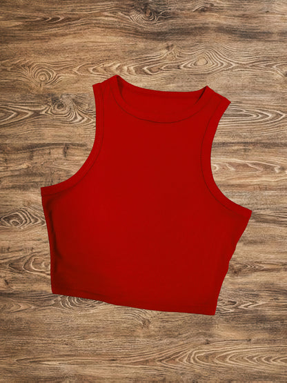 Damen Sommer-Outfit Set – Ärmelloses Top und Maxirock im tropischen Stil, ideal für Urlaub und Freizeit