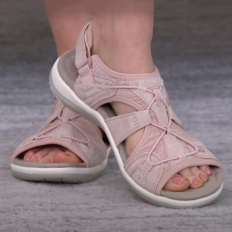 Damen Komfort-Sandalen für Alltag & Freizeit – Orthopädische Sommerschuhe mit verstellbaren Riemen