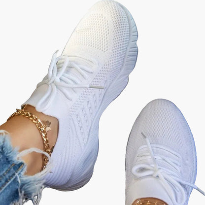 Damen Sneakers Leicht Atmungsaktiv Rutschfest Sport & Freizeit